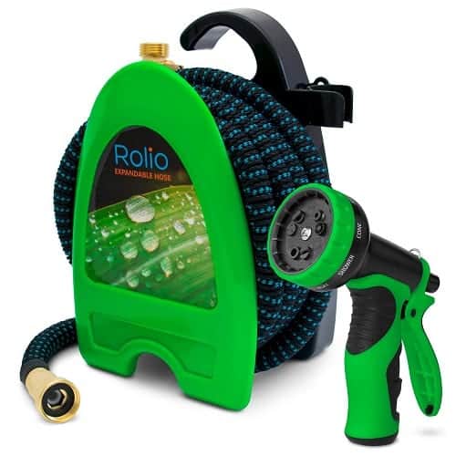 Best Garden Hose Reel: Water Your Garden 13 Rolio Expandable Garden Hose with Hose Reel