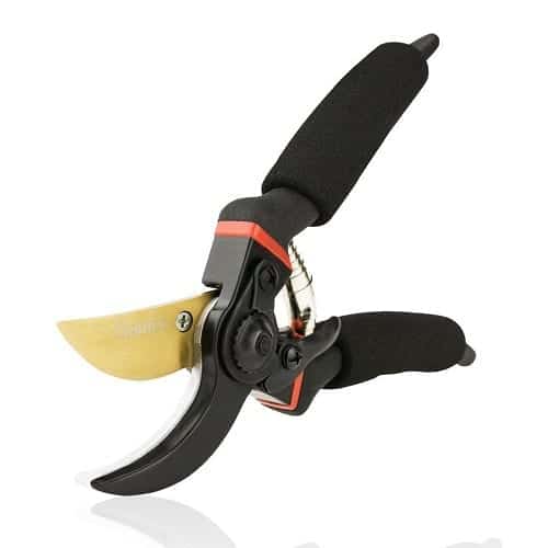 Best Pruning Shears For Your Garden 11 gonicc 8" Professional Premium Titanium Bypass Pruning Shears