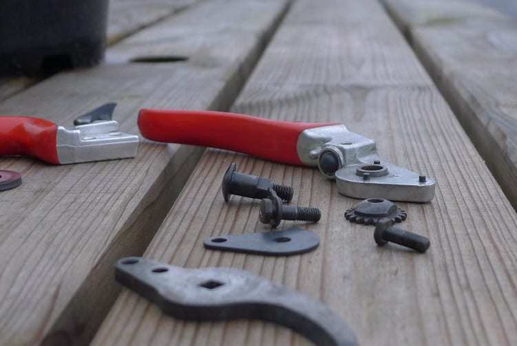 Dismantled Sharpening Shears 