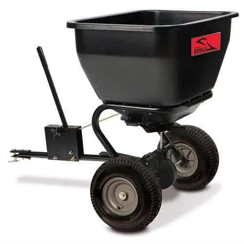 Black Tow-Behind Broadcast Spreader